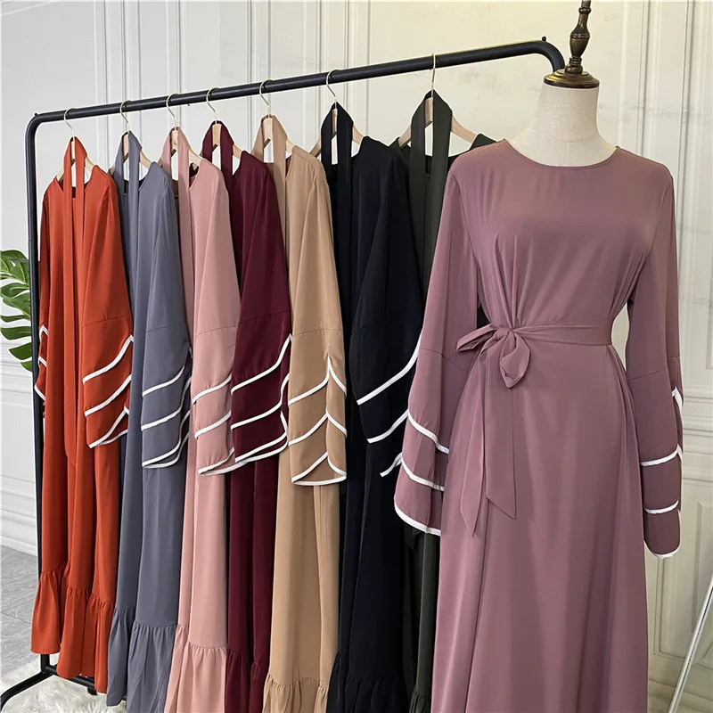 Women Abaya Kaftan Dubai Luxury Turkey Muslim's Dresses Long Islam Clothing African Kimono Arabic CloMorocco Caftan Fashion