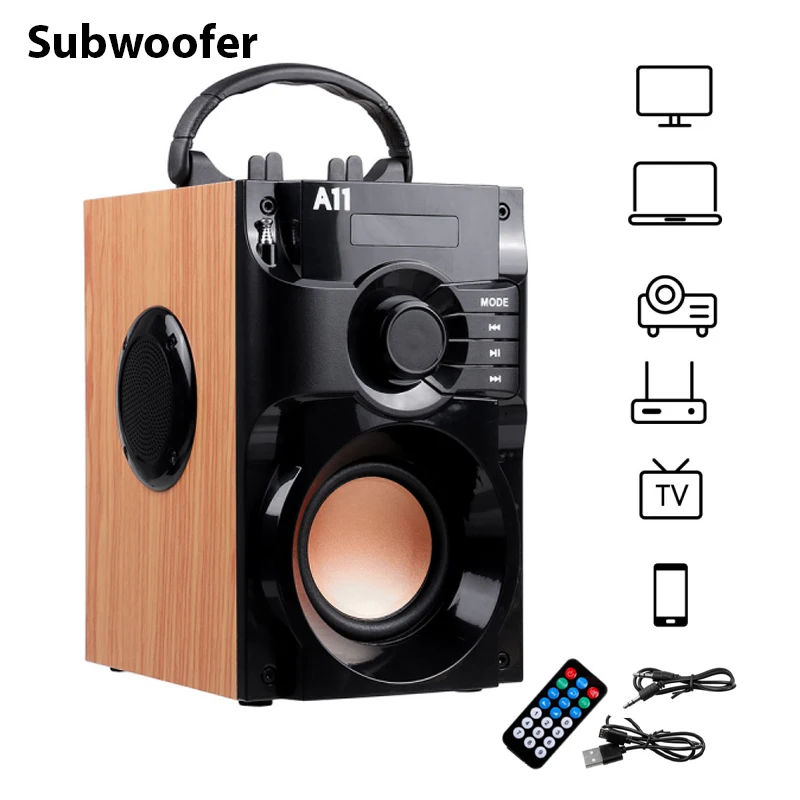 Bluetooth Speaker Outdoor Portable Wireless Subwoofer Three Speaker