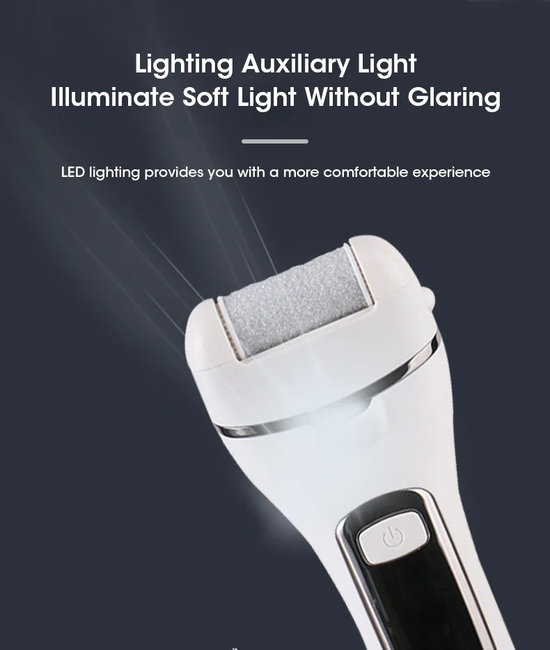 Electric Foot File For Smooth Heels Professional Pedicure Set_voghion.com