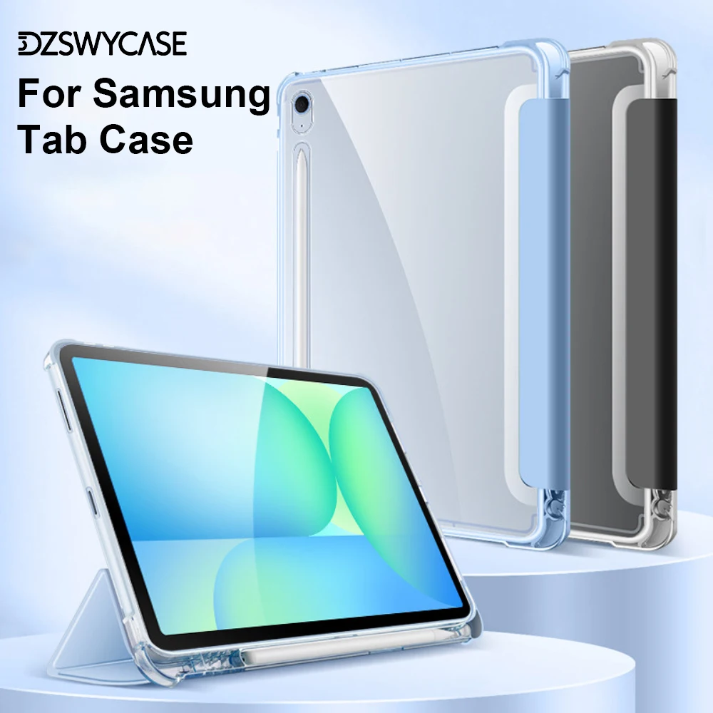 Transparent Clear Hard Tablet Case - Durable Protective Back Cover