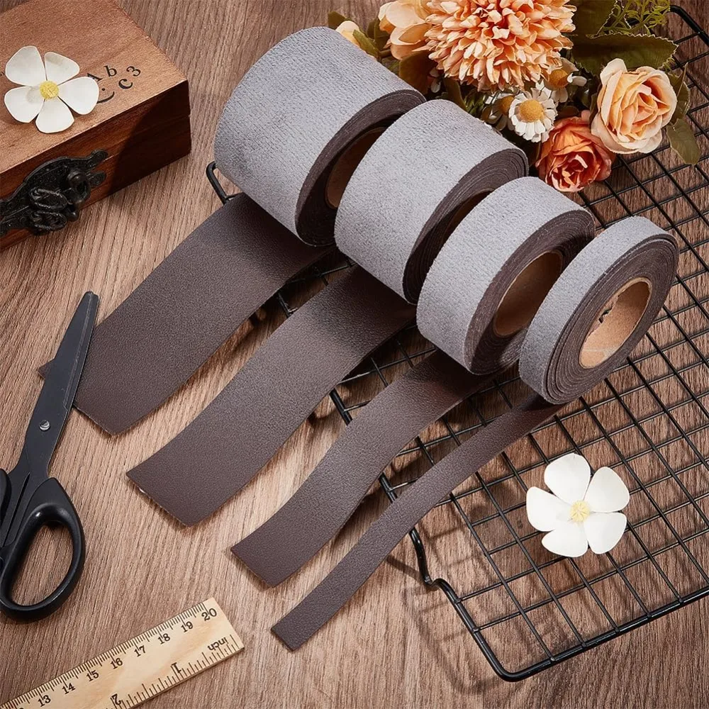 의류 가방 제작용 2M PVC 인조 가죽 리본 50mm 2.19 야드(2m)/롤