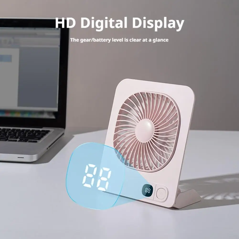 USB Rechargeable Magnetic Mini Desk Fan Portable Quiet Cooling Fan for Office 4