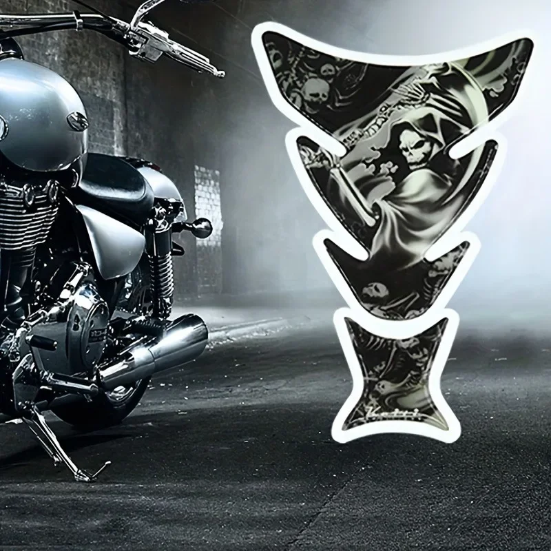 Universal 3D Car Motorcycle Stickers Moto Cross Accessories Gas Fuel Tank Pad Decal Motorbike Devil Skull Logo Protection Racing mountain racing motorbike adults cross country motocross fuel dirt bike air cooled 250cc 4 stroke adult off road motorcycle