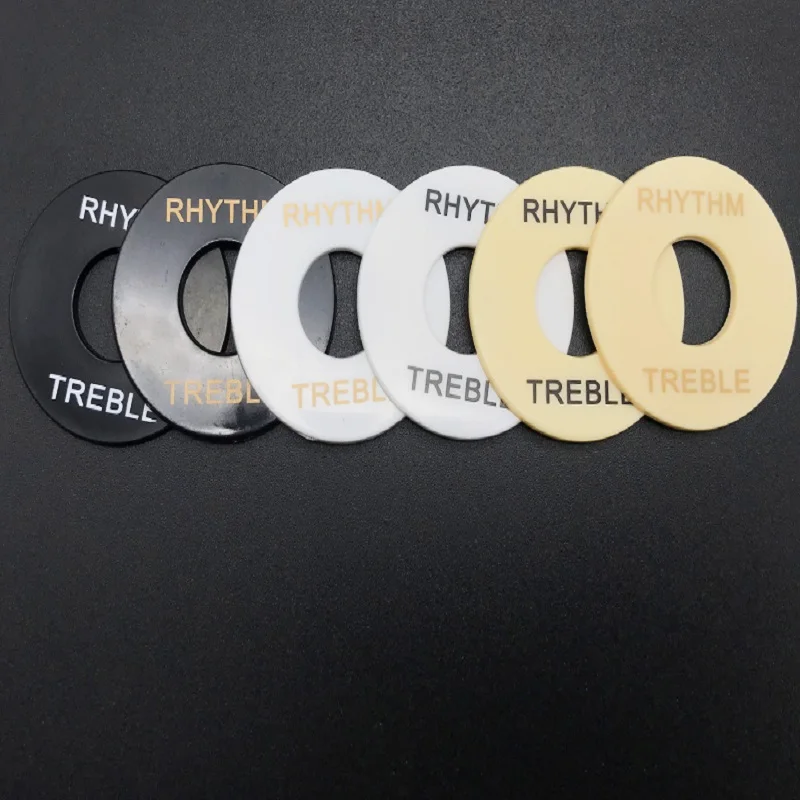 

2-piece Switch Surround Plate for Guitar Accessories Electric Guitar Polar Toggle Ring Selector Color