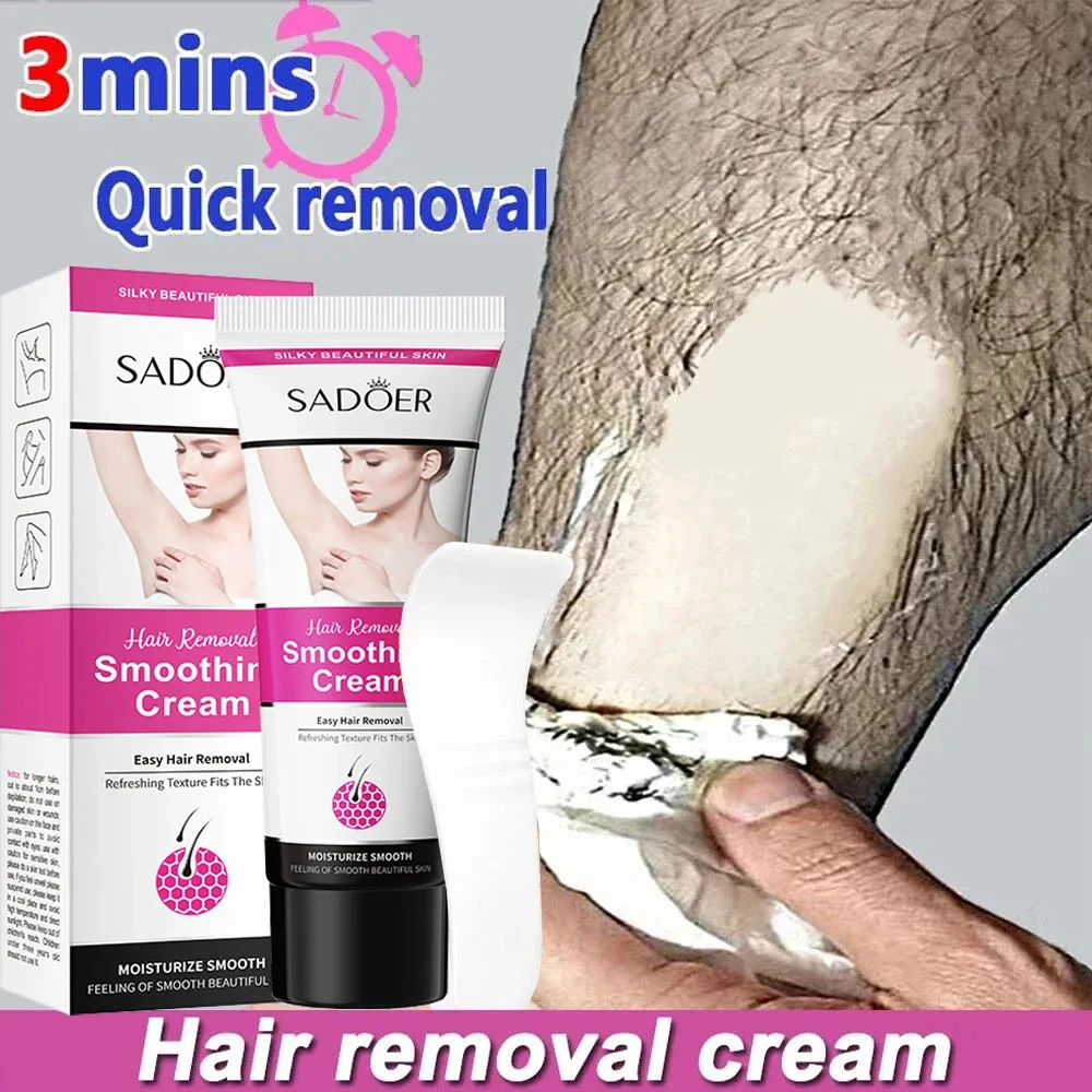 

Fast Hair Removal Cream Painless Hair Growth Inhibitor Arm Armpit Legs Permanent Depilatory for Men Women Beauty Health Care 50g