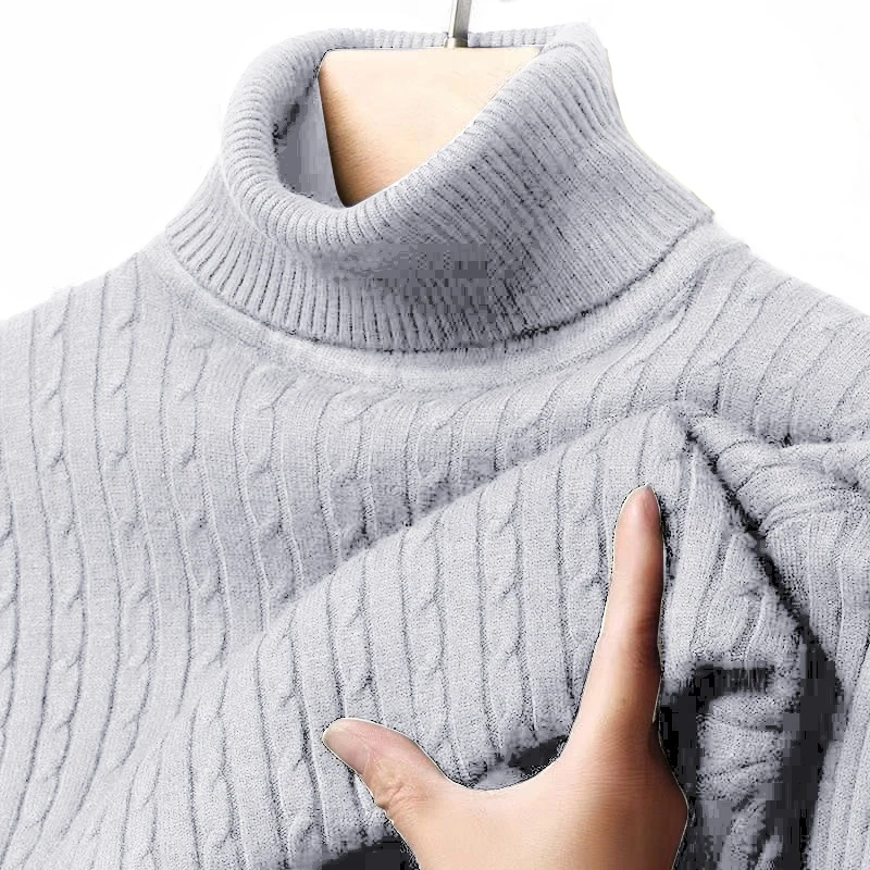 Animal Game Autumn Women's Turtleneck Sweater Warm Knitted Pullover Sweatesr Jacquard Ribbed Casual Long Outdoor Streetwear