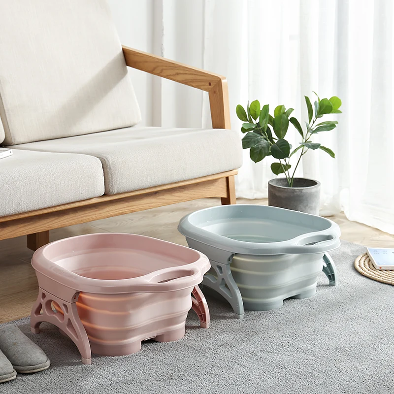 Foldable Footbath Massage Bucket Soaking Bucket Folding Basin Spa Foot Bath Household Sauna Bathtub Pedicure Bath Bathtub