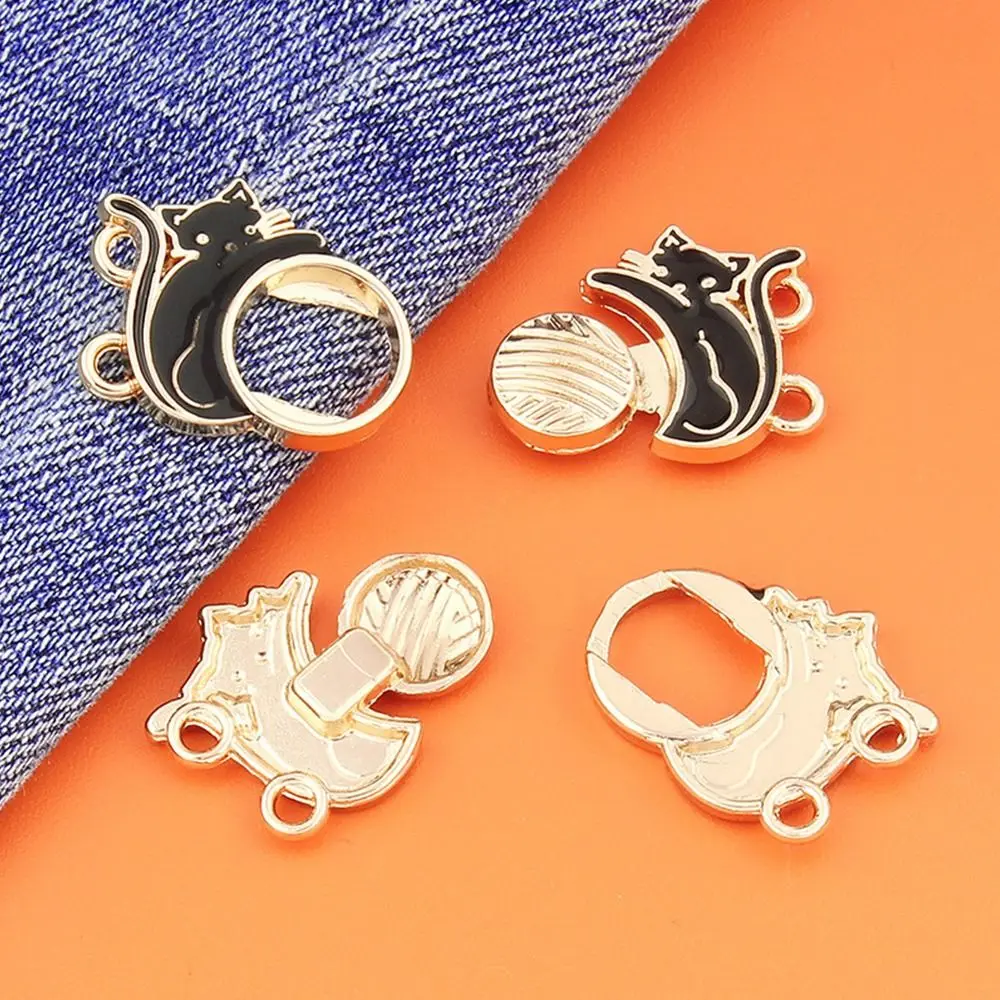 의류 액세서리 허리 잠금 버튼 금속 핀 청바지 장식품 허리 조임 버튼 탈부착 가능한 허리 클립 여성용