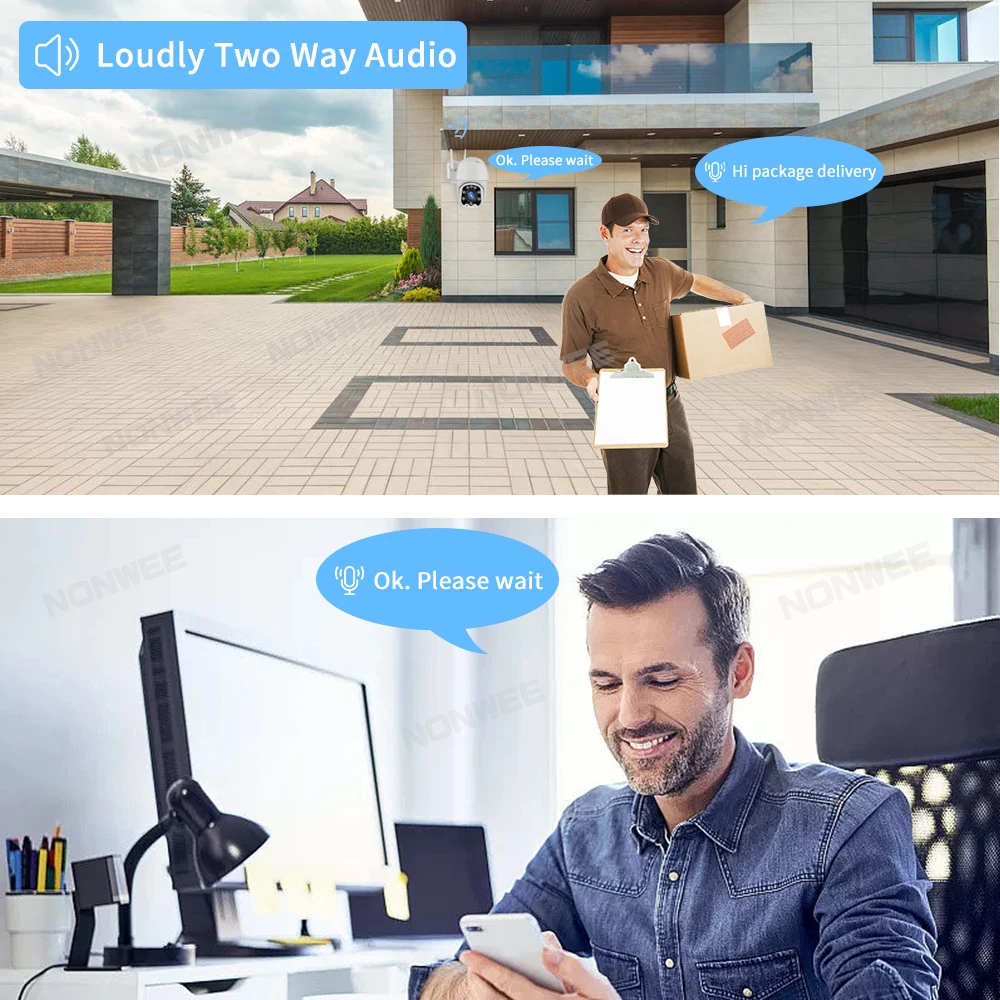 5MP PTZ Wireless Surveillance Camera Outdoor IP Wifi Security Protection CCTV Cameras Auto Tracking Night Vision 5x Optical Zoom