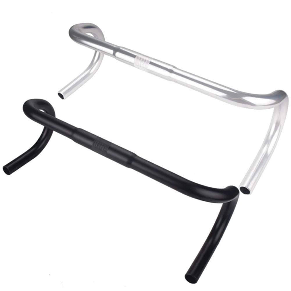 

Bicycle Dead Fly Horns Road Bend Handlebar Horizontal Head 25.4mm Replacement Road Handlebars Aluminum Alloy Cycling Parts