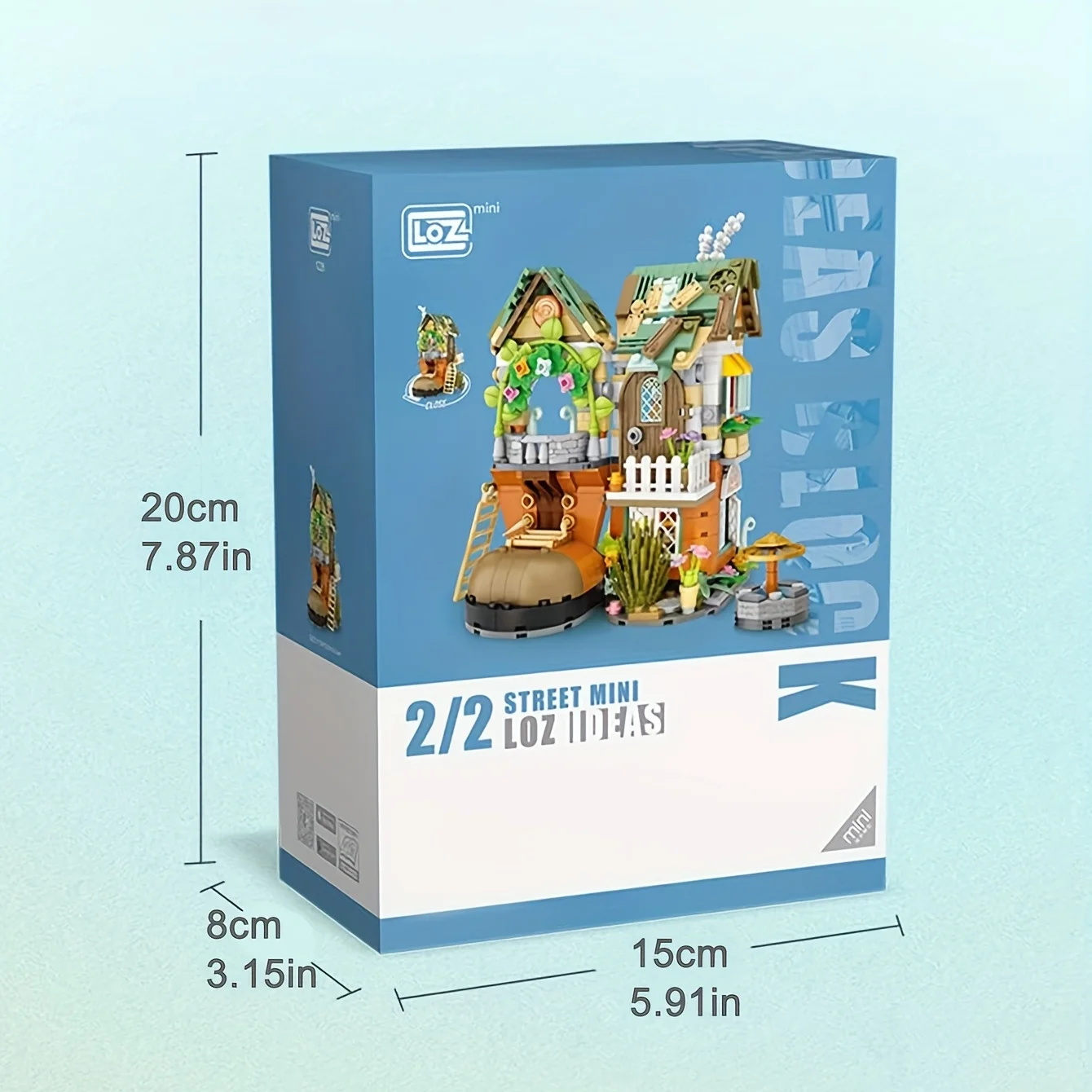 World Architecture Dwarf Hut Shoe House - Ladder Garden Mini Blocks Building Set for Adults - Unique Christmas Gift & Home Decor