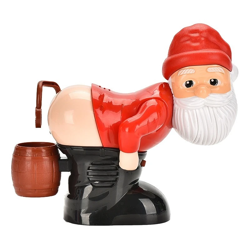 Funny Santa Claus bubble machine with light and music bubble liquid novelty bubble machine tricky toys 6