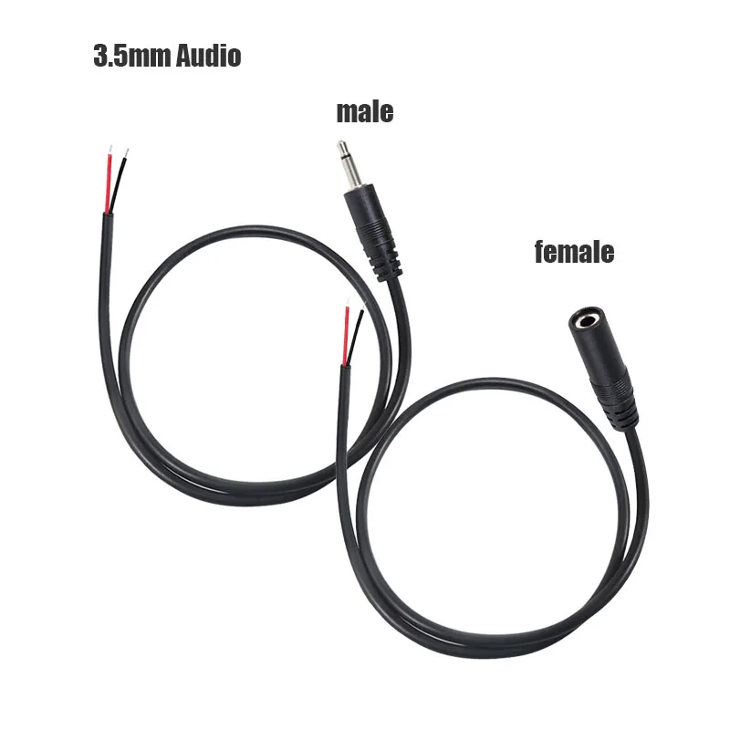 1 2 5pcs 1M 3 5mm mono Audio 2 pin Core Male Female jack Extension 1-2-5pcs-1m-3-5mm-mono-audio-2-pin-core-male-female-jack-extension