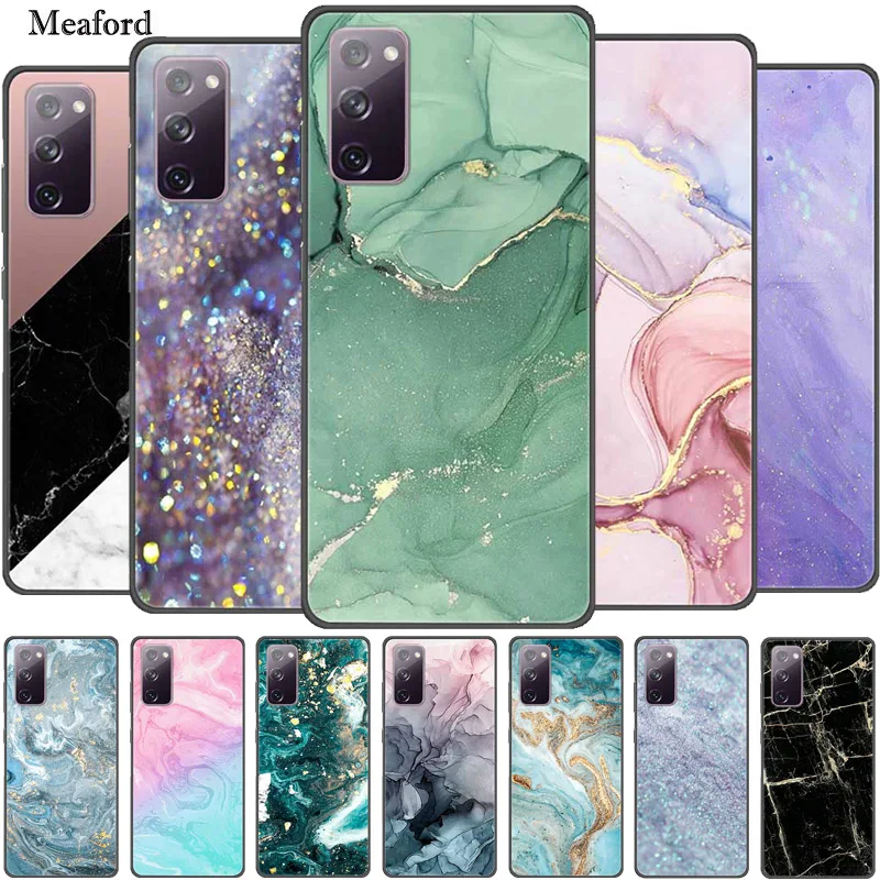 Per Samsung Galaxy S20 Fe 2022 Custodia Marble Bumper Silicon Tpu Cover Morbida Per Samsung S20 Fe 5G S20Fe Custodia Funda S20 Lite