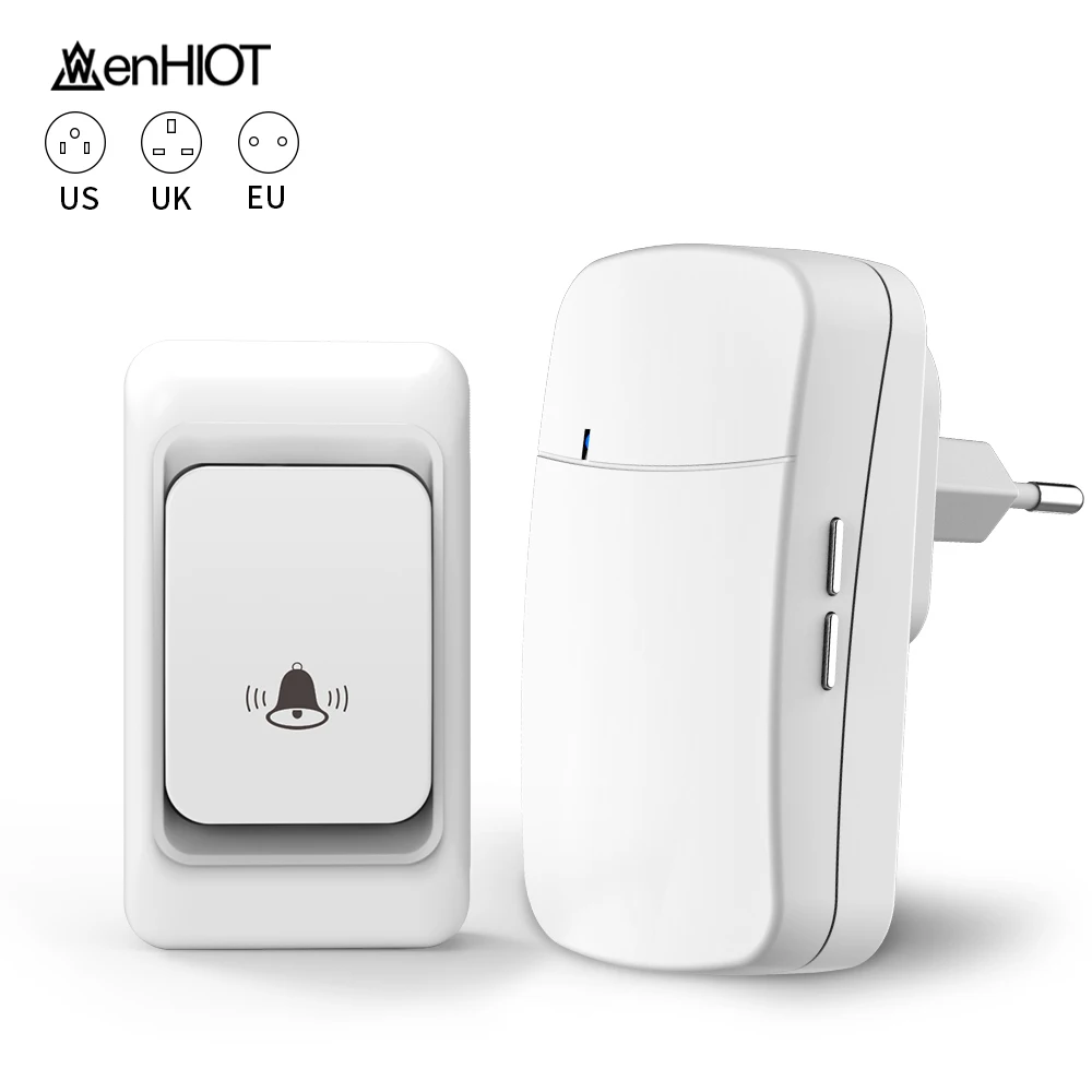 

Outdoor wireless Doorbell waterproof doorbell 150M remote control EU UK US plug Home welcome my melody doorbell