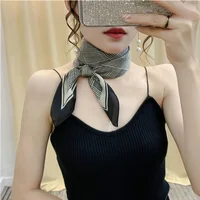 Scarf Women Silk Satin Women Bandana Silk Scarves Scarf for Women Neckerchief  luxury Scarf Foulard Laven Official Store WJ002 3