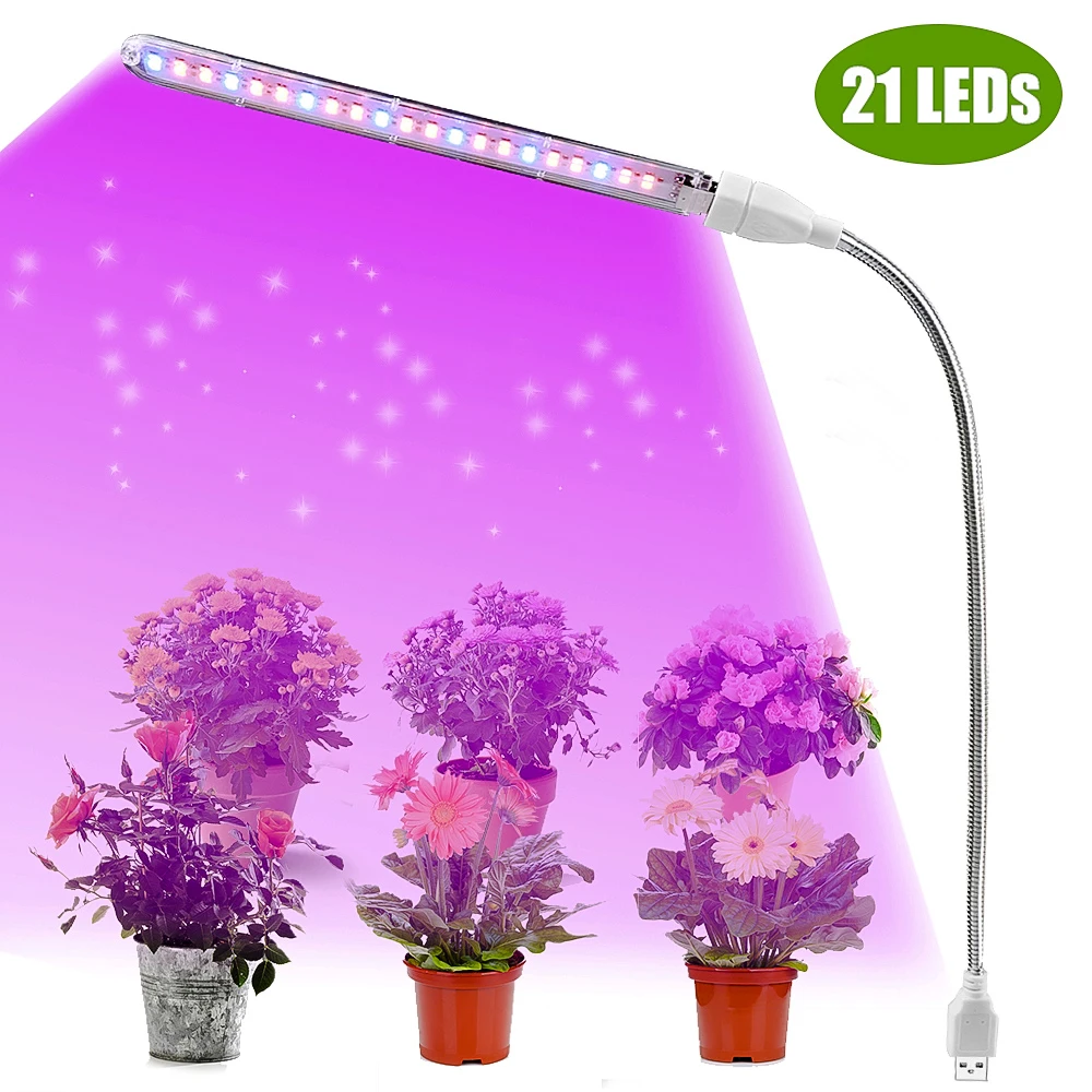 Led Growing Light Indoor Supplement Light Plant Grow Lamps Greenhouse