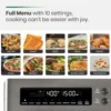 Infrared Heating Air Fryer Toaster Oven, Extra Large Convection Oven 10-in-1 Combo, 6-Slice Toast, Enamel Baking Pan 2