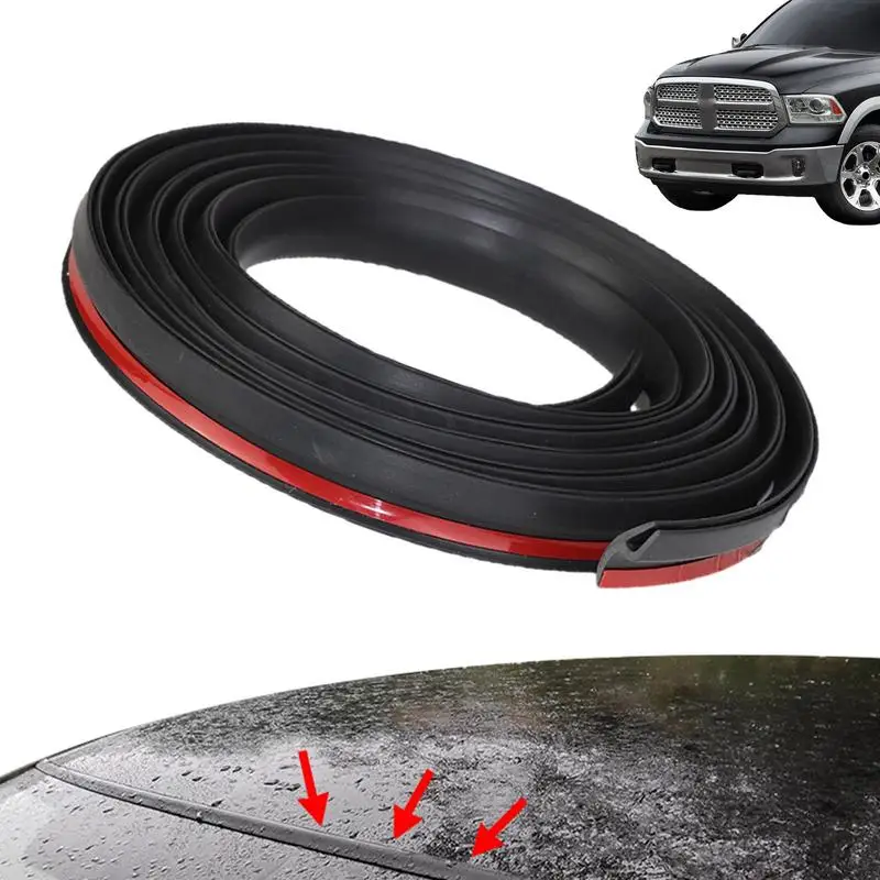 

Windshield Seal Strip Flexible Rubber Reduce Noise Car Interior Strip Weather Stripping Smooth Surfaces Sealing For Automobiles
