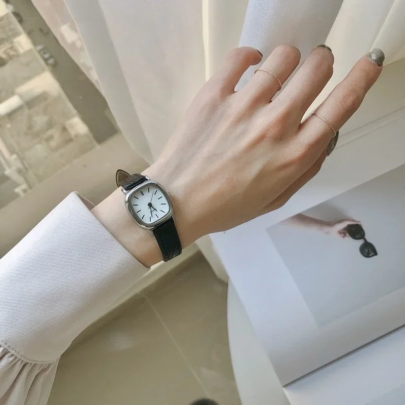 Women-s-Simple-Vintage-Watches-for-Women-Dial-Wristwatch-Leather-Strap ...