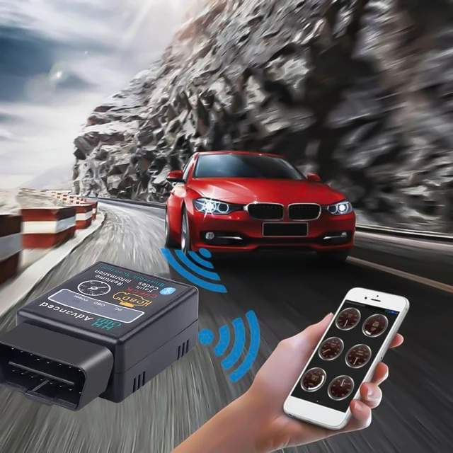 Portable Car OBD2 Scanner Bluetooth Elm327 Auto Diagnostic Tool V1.5/V2.1 OBDII Scanner Code Reader Tool Car Engine Check 6