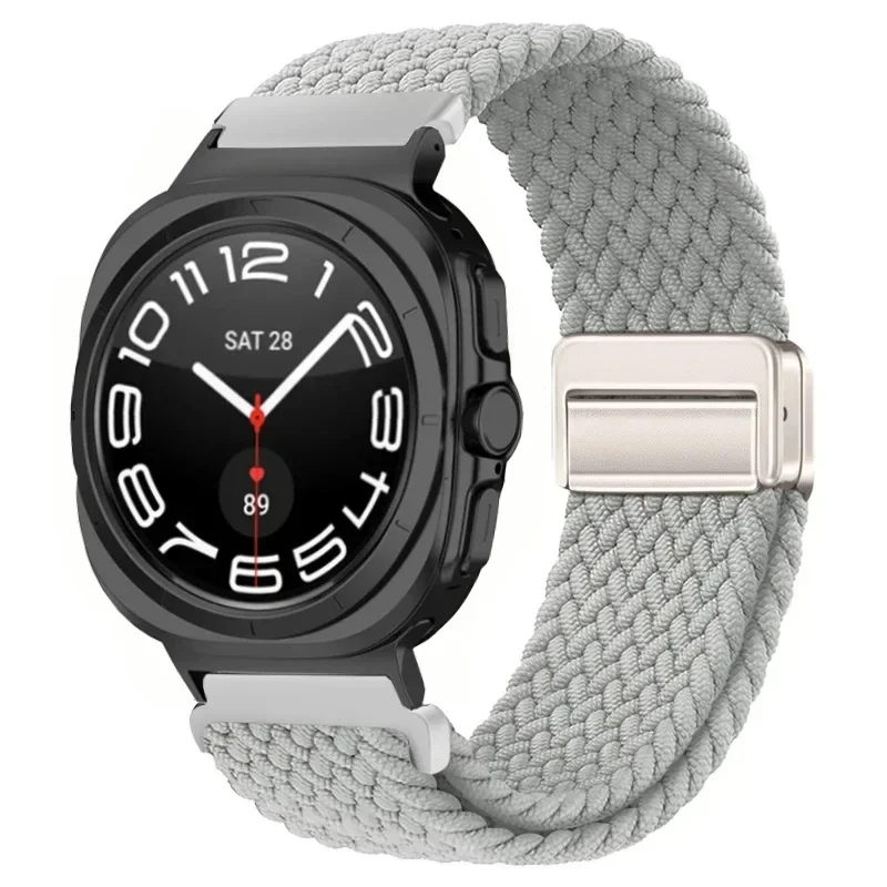 Nylon Braided Loop Strap with Metal Magnetic Clasp