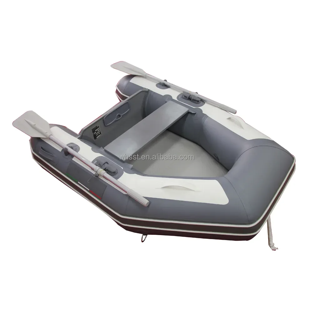 Hot Sale 1 Person Small Tender Double Wall Fabric Foldable Floor Inflatable Rescue Boat Inflatable Boat for Rowing