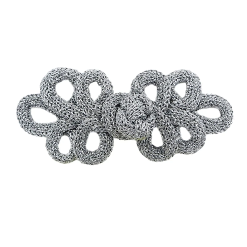 

Traditional Five Leaves Knot Button Exquisite Woman Cheongsam Gold Wire Buttons