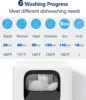 Pebble Countertop Dishwasher, 28 Pieces Dishes/Cycle, 6 Washing Programs&Hot Drying, Dish Washer with 360°Dual Spray, with Child 4