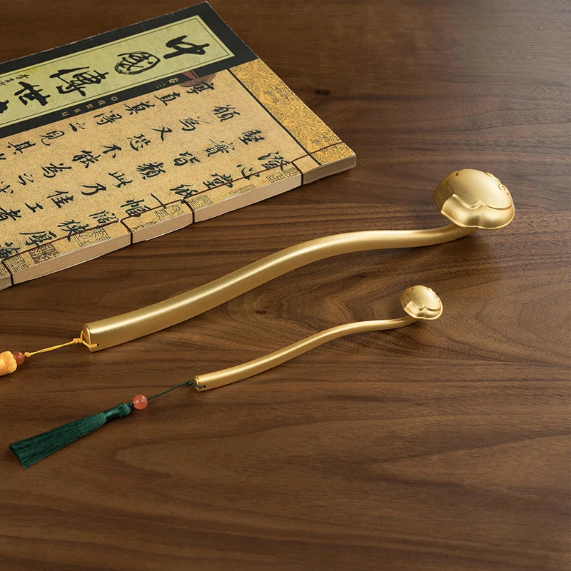 

All Copper Ornaments Ruyi (Real Gold Plated) Copper Crafts Home Ornament Desktop Gifts