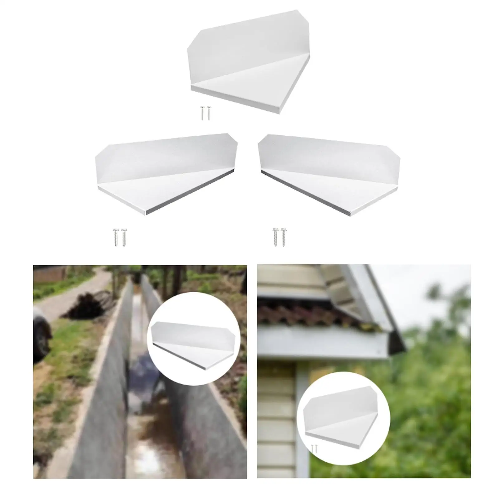 Rain Gutter Splitter High Strength Practical Aluminum for Home House Corner