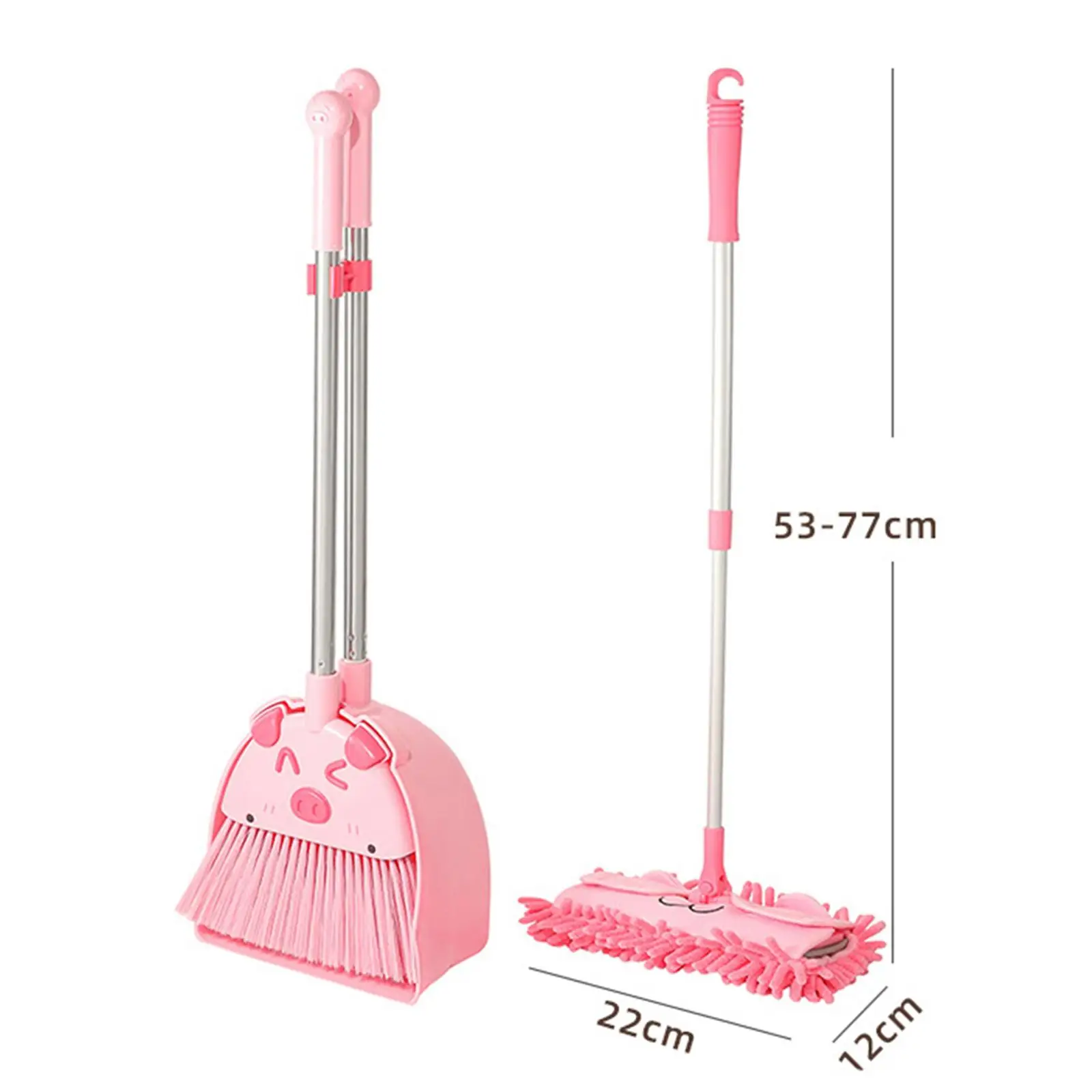 Kids Cleaning Toy Set Toddlers Broom Set Little Housekeeping Helper Set for Kindergarten Preschool 4