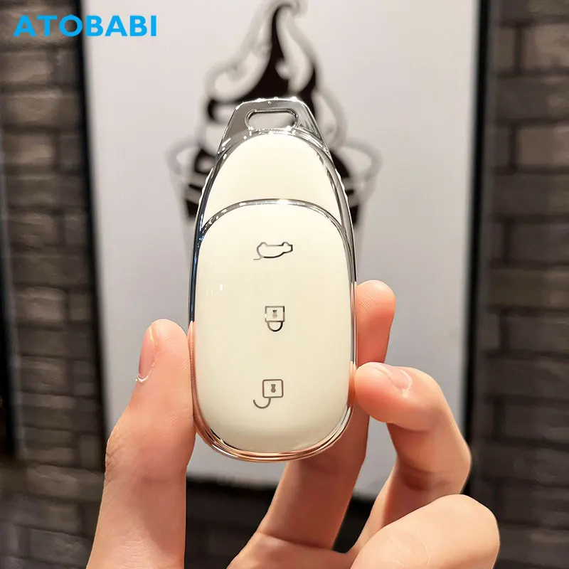 Tpu Car Key Cover Smart Keyless Remote Fobs Case Keychian Accessori Auto Per Leader Ideal Lixiang Li One 2018 2019 2020 2021