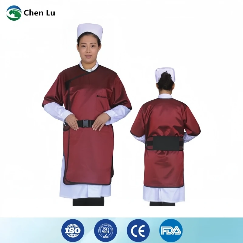 X-ray gamma ray protective Interventional surgery doctor short sleeved lead coat radiation protection 0.35/0.5mmpb lead clothes