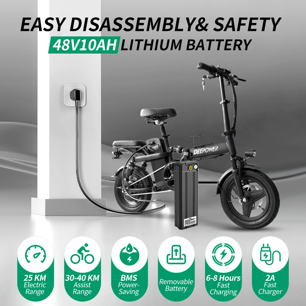 IDOTATA 48V Foldable Electric Bike 6