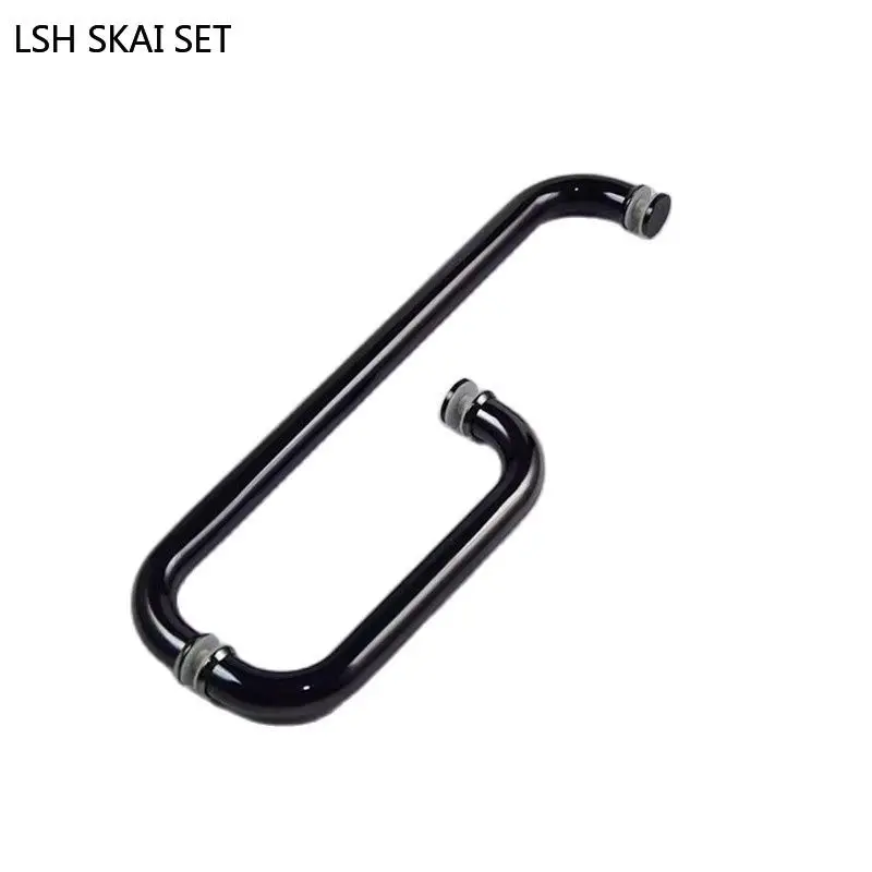 

304 Stainless Steel Glass Door Handle L-shaped Bathroom Handles Kitchen Sliding Door Pulls Furniture Hardware Cabinet Knob