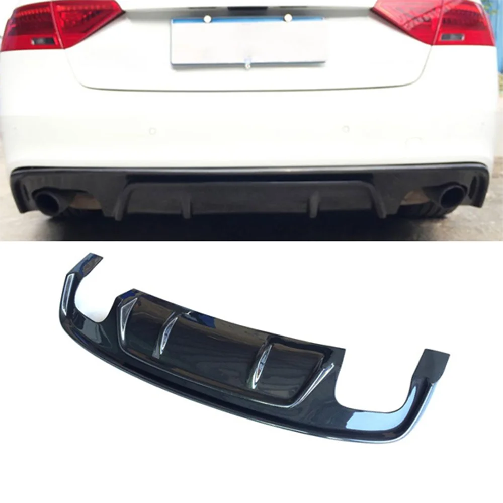 A5-SLINE-S5-Carbon-Fiber-Fibre-Rear-Bumper-lip-Diffuser-Fit-For-AUDI-A5 ...