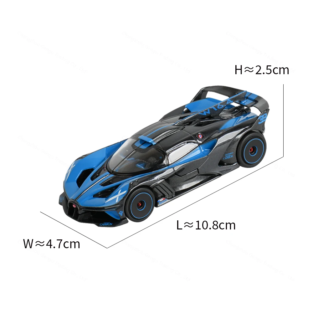 Bburago 1:43 Bugatti Bolide Static Die Cast Vehicles Collectible Model Racing Car Toys Acrylic Box 2