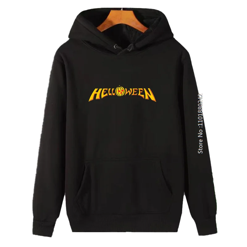 

Cool Halloween Fleece Hoodie Helloween Group Music Fashion Graphic Hooded Sweatshirts Thick Sweater Hoodie Men's Winter Clothes