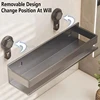 Wall-mounted Bathroom Shlef Suction Cup Shower Shelves Shower Storage Holder Rack Shampoo Storage Rack Bathroom Organizer 2