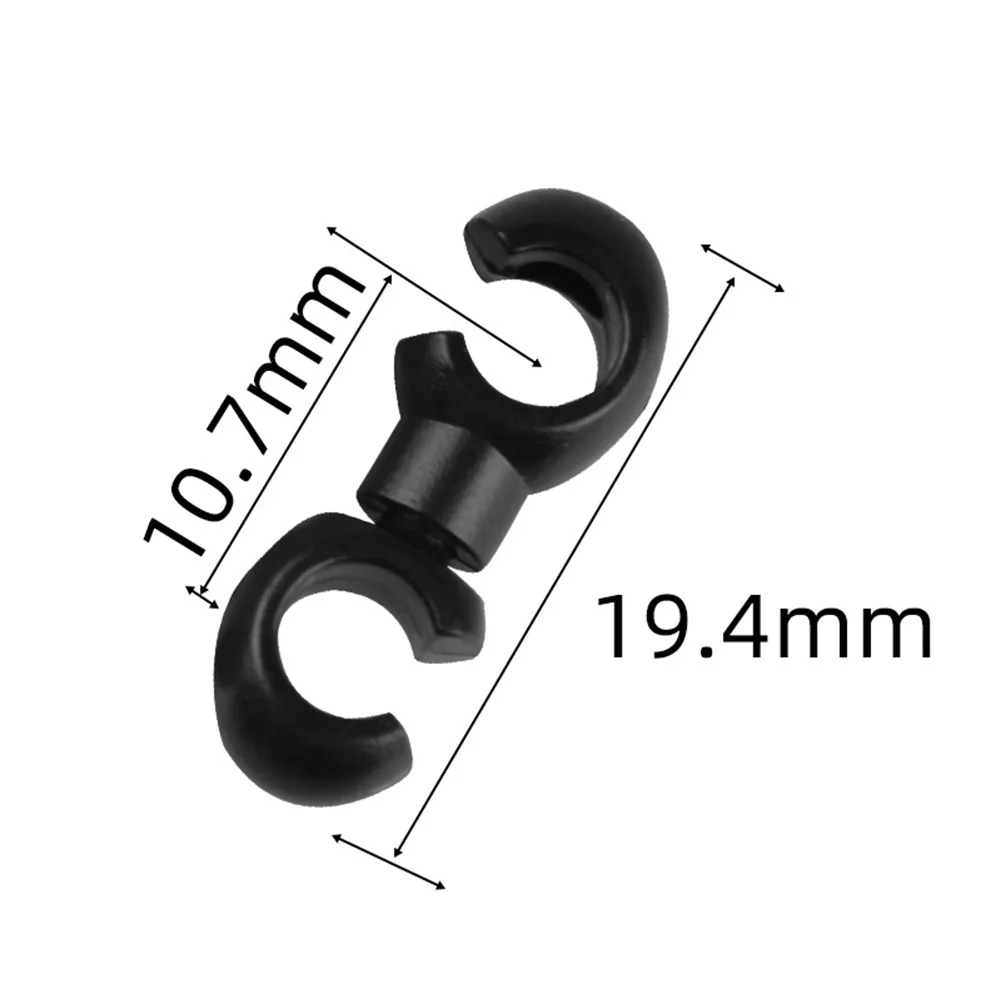 10-Piece Set of S-Style Clips for Bike Brake and Gear Cables