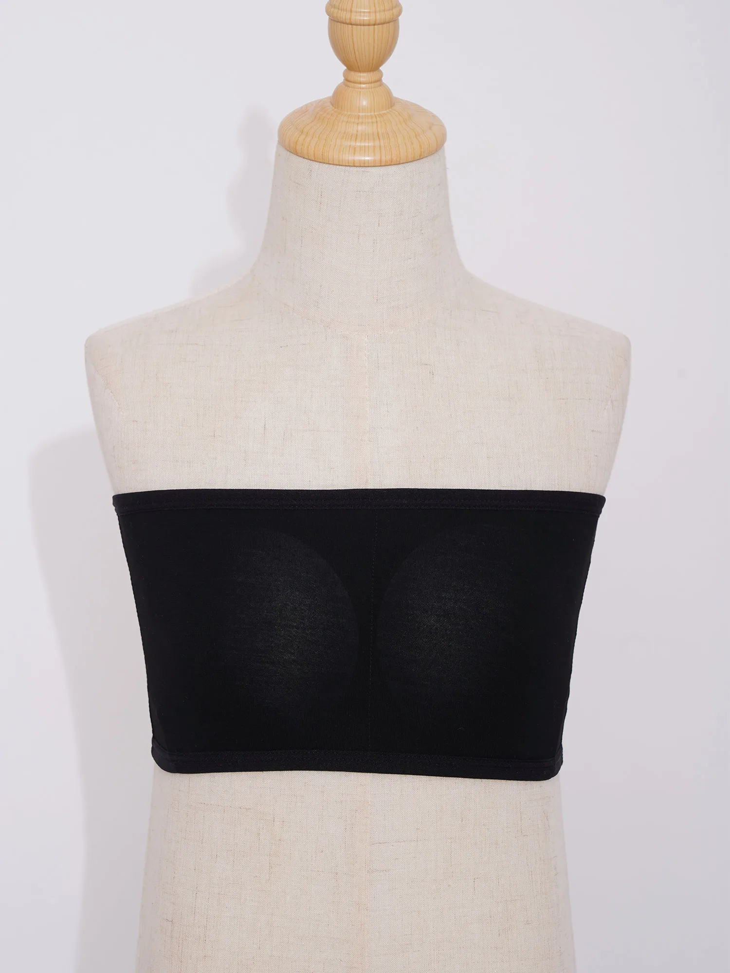 2Pcs/Set Tube Top for Kids Girls Teens Removable Padded Bra Solid Color Strapless Tube Top Student Underwear Kids Clothing