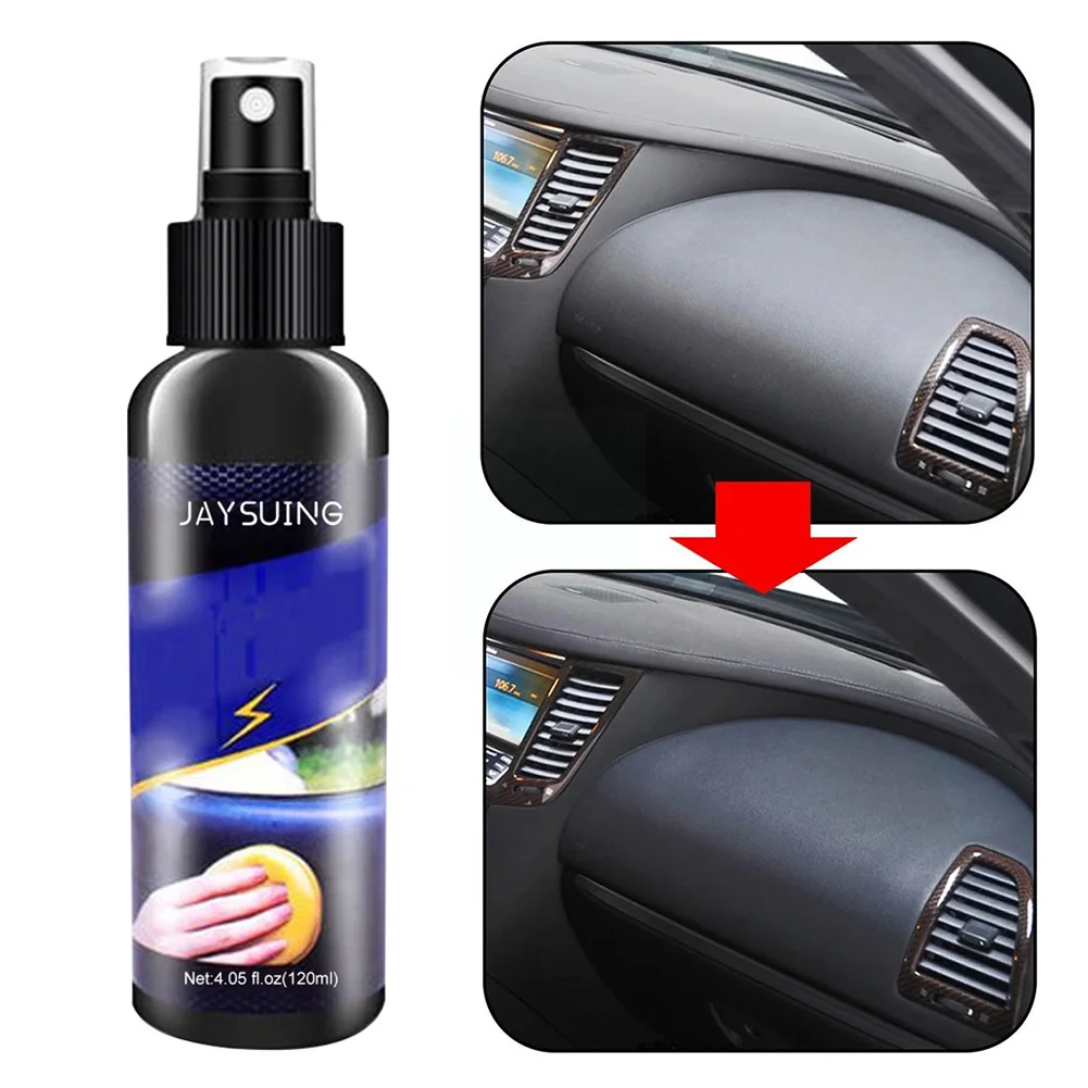 

120ML Jayswing Car Interior Retreading Agent Leather Plastic Parts Repair Spray Instrument Panel Restorer Leather Seat Cleaner