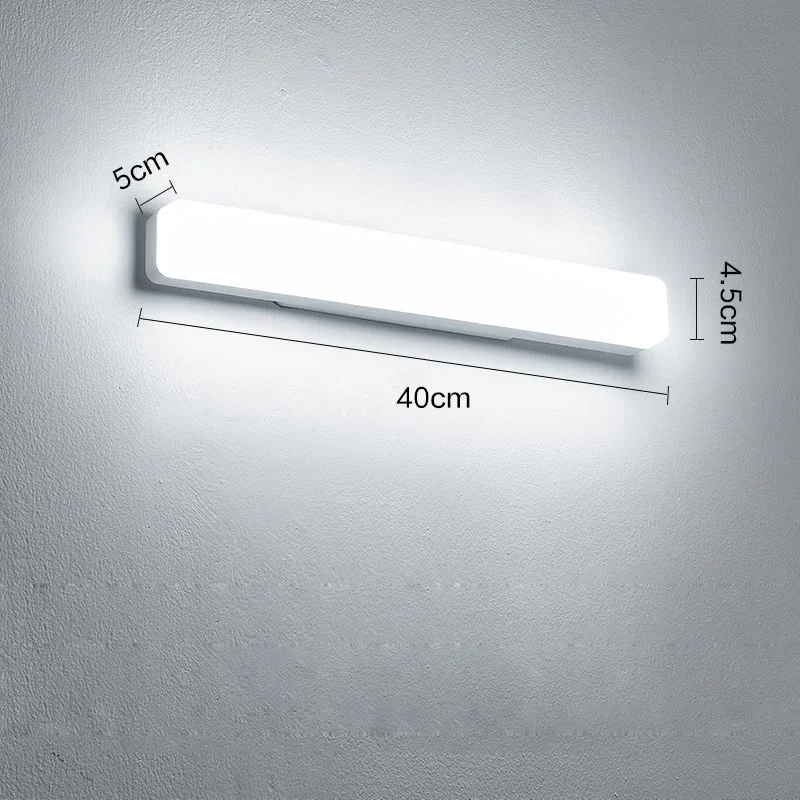 Modern LED Wall Lamp 40/20cm 18W 13W Mirror Light Bathroom Toilet Lamps White Long Strip Fixture Home Decor Led Lighting AC 220V wall light,led wall lamp,led light