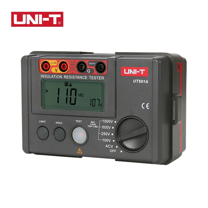 UNI-T UT501A Insulation Resistance Tester 1000V Megohmmeter 5G&Omega; Ohm Meter