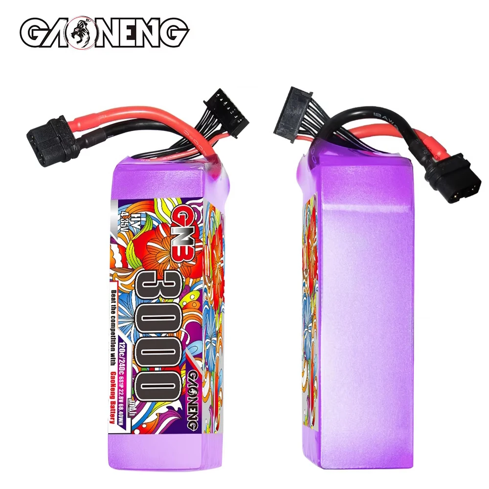 1/2Pcs GNB 4S 15.2V 5200mAh 120C/240C Lipo Battery for RC Car Boat RC Quadcopter Aircraft FPV Drones RC Parts 15.2V Battery 5