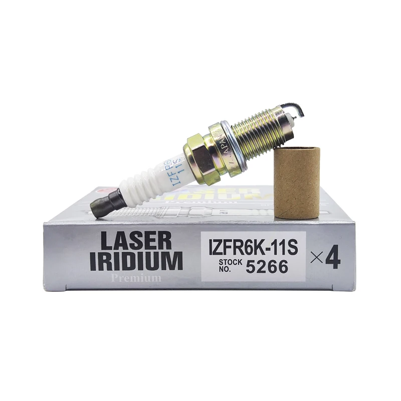 4PCS IZFR6K11S 5266 Laser Platinum Spark Plugs For Honda Civic FRV