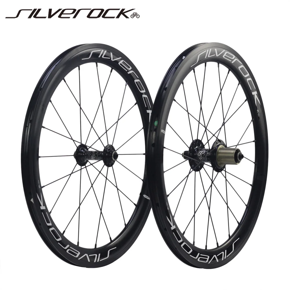 SILVEROCK 20 1 1/8 451 406 Minivelo Wheelset with Hight Rim V Brake 11s  100mm 130mm for Fnhon NEO Folding Bikes Aero Wheels