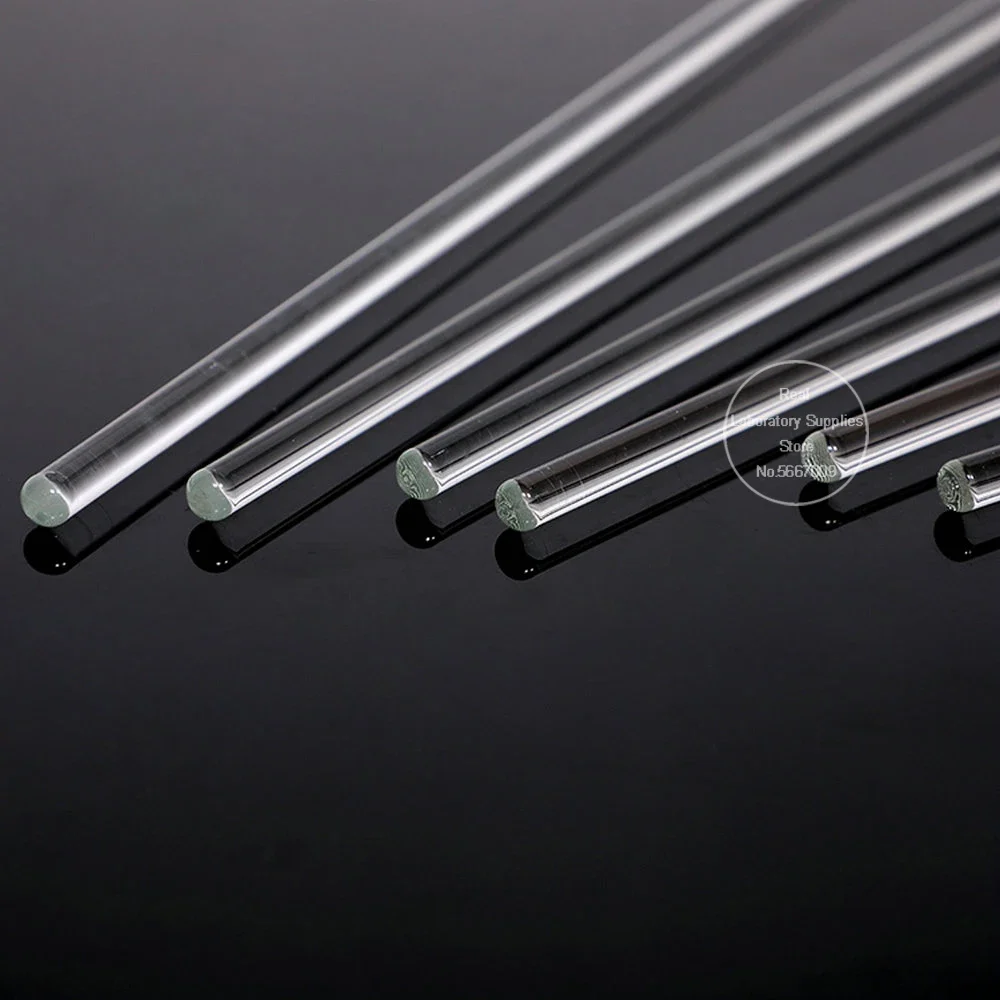 Glass Stirring Rod 5pcs 10pcs Lab Borosilicate 5/7/8/10mm Diameter 100/150/200/300/350/400mm Length agitator Stirrer
