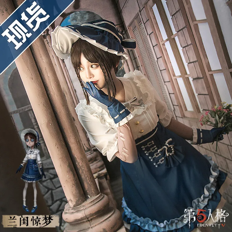 

Game Identity V Gardener Emma Woods Cosplay Costume Sweet Lolita Maid Dress Girls Women Halloween Party Role Play Clothing